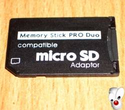 Un MicroSD dans la PSP: ça marche ! 