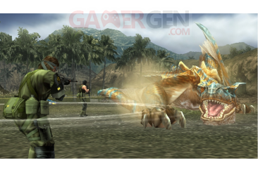Metal-Gear-Solid-Peace-Walker-niveau-bonus-Monster-Hunter-wyverns-felyne048