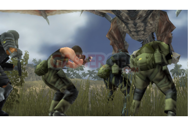 Metal-Gear-Solid-Peace-Walker-niveau-bonus-Monster-Hunter-wyverns-felyne058