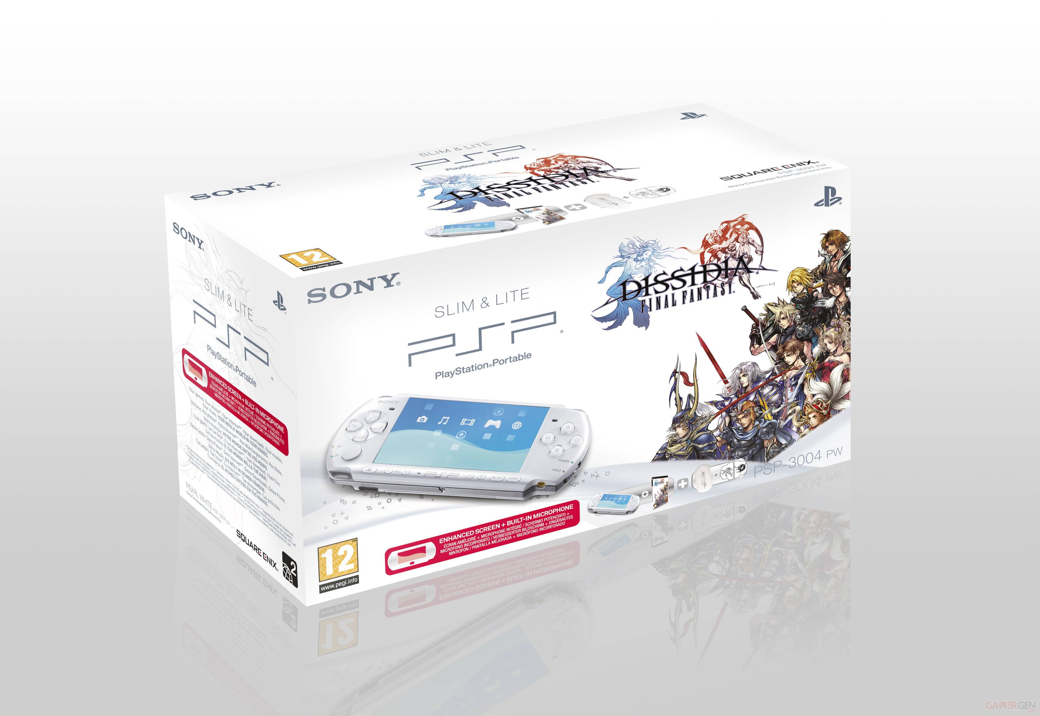 PSP 3000 Blanche + Final Fantasy Dissida